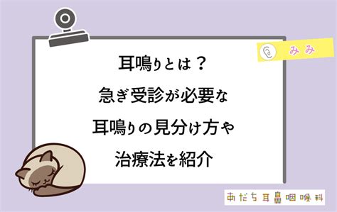 耳鳴 時間|耳鳴りとは？急ぎ受診が必要な耳鳴りの見分け方や治。